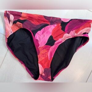 Athleta Red and Pink Bikini Bottoms